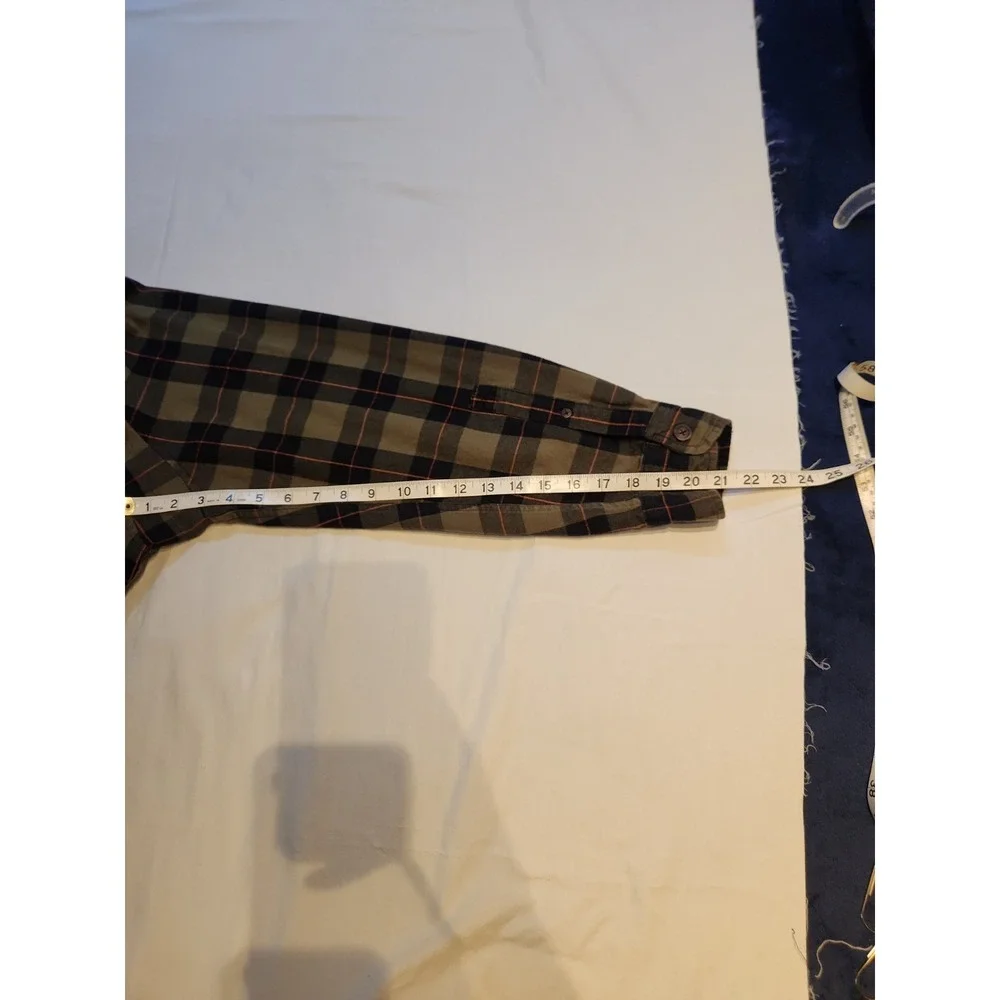 Deluth‎ Trading Co MagnaReady Flannel Shirt Mens XL Olive Plaid Magnetic Closure